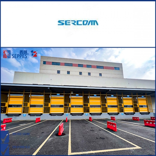 中磊電子裝卸貨區安裝快速門