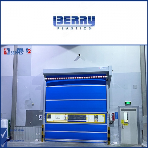 普傑無紡布安裝人車分流快速門