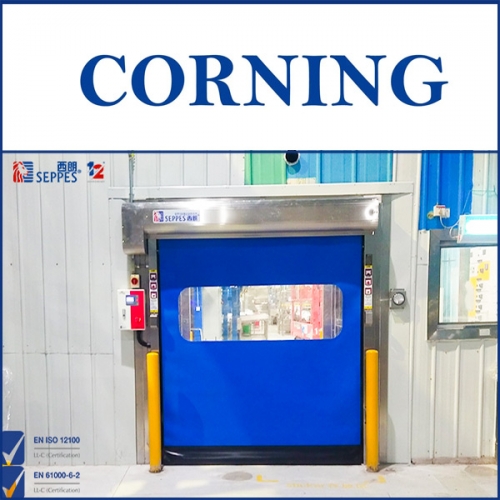 康甯顯示科技安裝拉鏈快速門