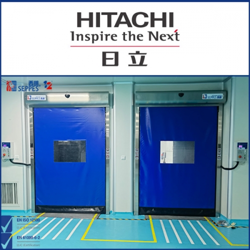 江森自控日立空調安裝拉鏈快速門