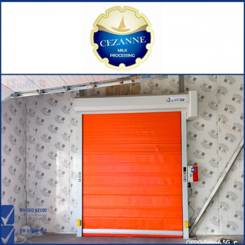 甯夏塞尚乳業有限公司安裝保溫快速門