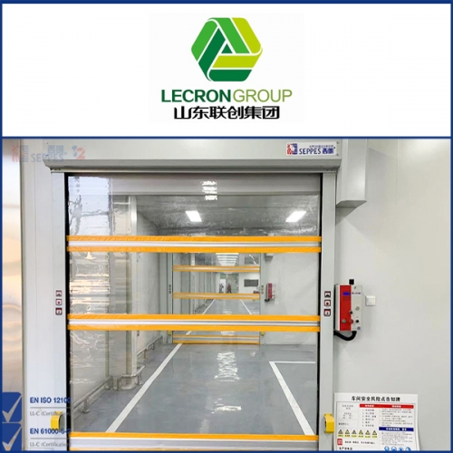 聯創新材料安裝透明快速門