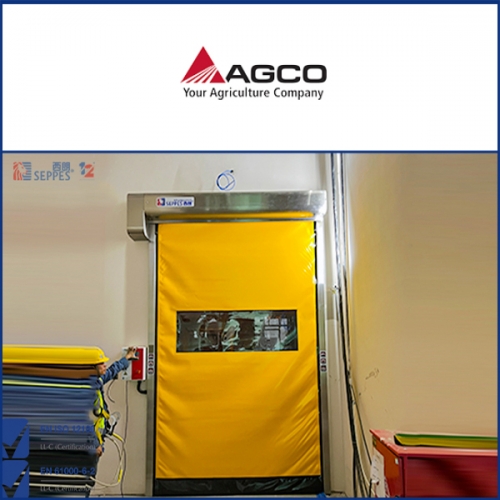 愛科農業機械安裝拉鏈快速門