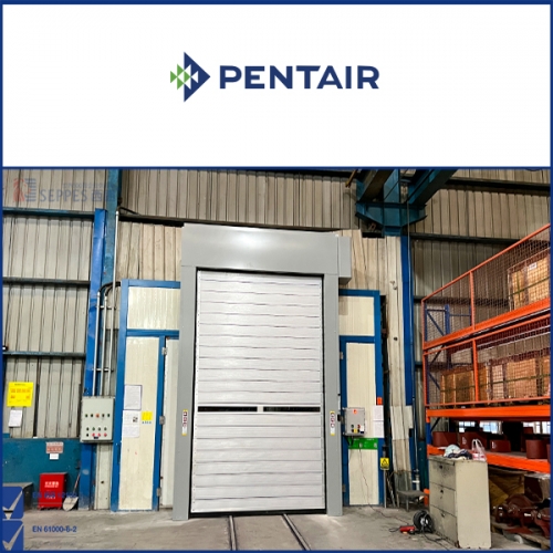 濱特爾在噴漆房安裝硬質快速門