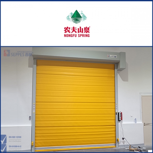 農夫山泉廣東項目安裝保溫快速門