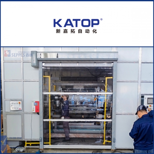 甯德時代匈牙利項目安裝西朗CE認證透明快速門